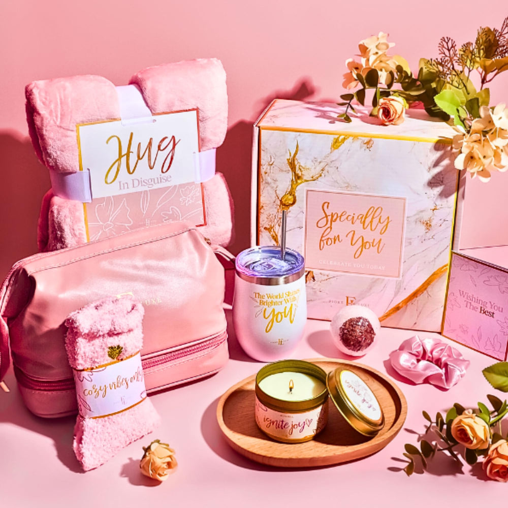 Fiore Luxe gift box with greeting card ready to gift