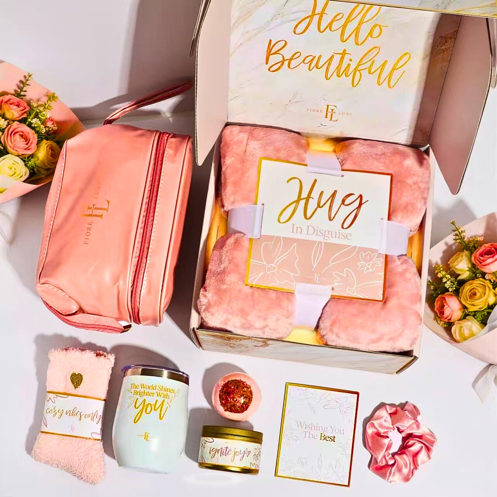 Fiore Luxe stainless steel tumbler with straw for on-the-go hydration