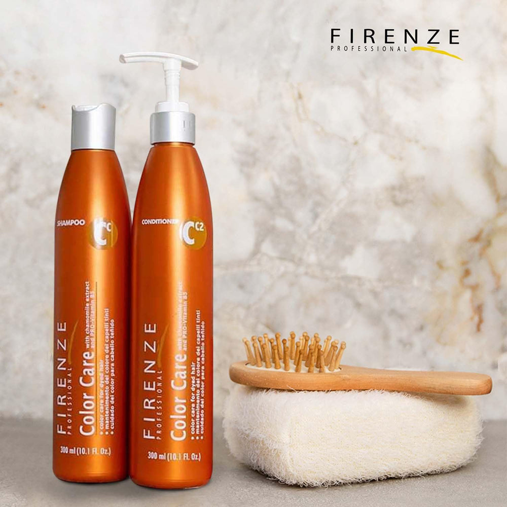 Firenze Professional Color Care Bundle conditioner tube provides deep conditioning for color-treated hair