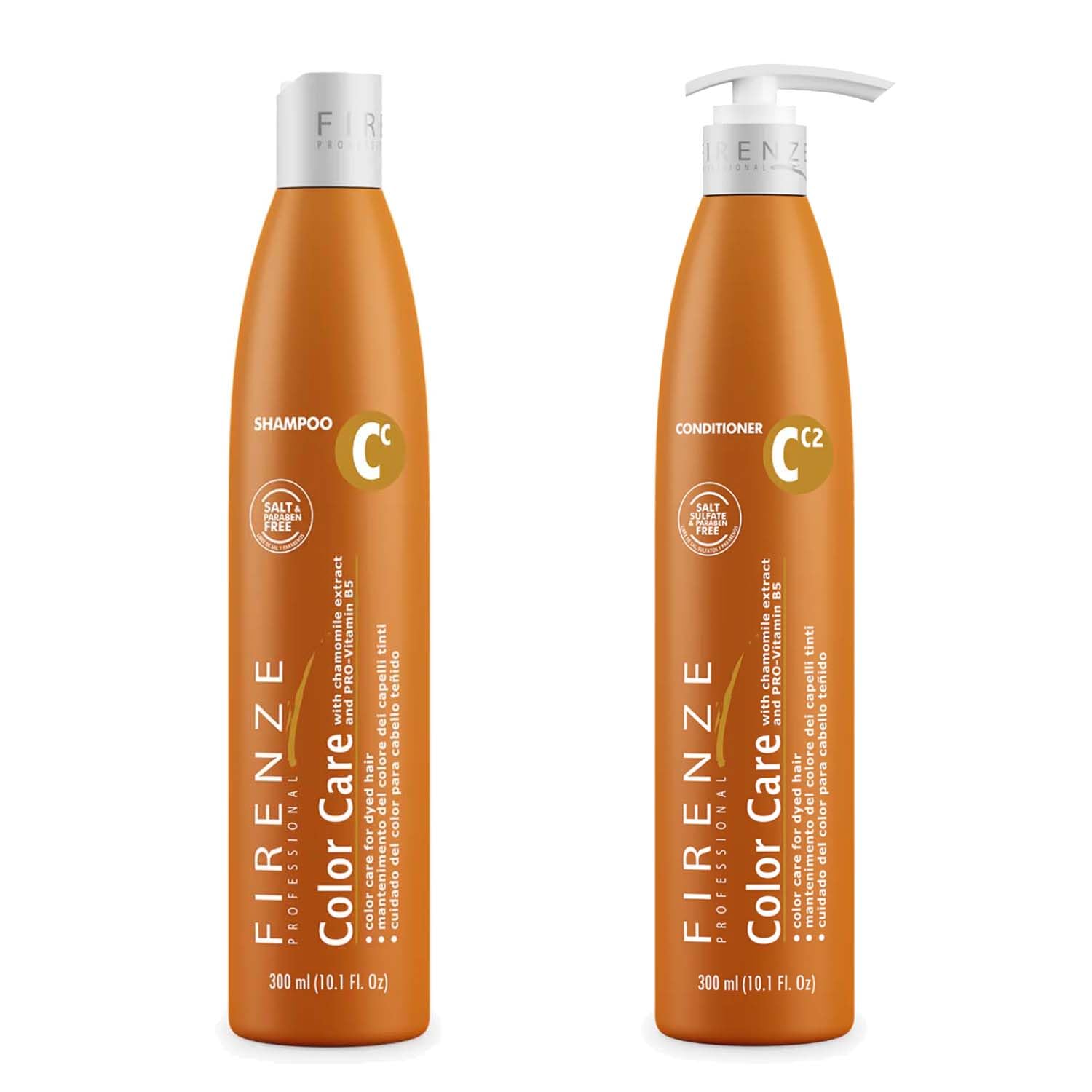 Firenze Professional Color Care Bundle shampoo bottle demonstrates color-safe cleansing for blonde hair