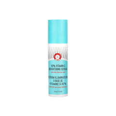 First Aid Beauty bottle with 10% Vitamin C Serum delivering brightening care