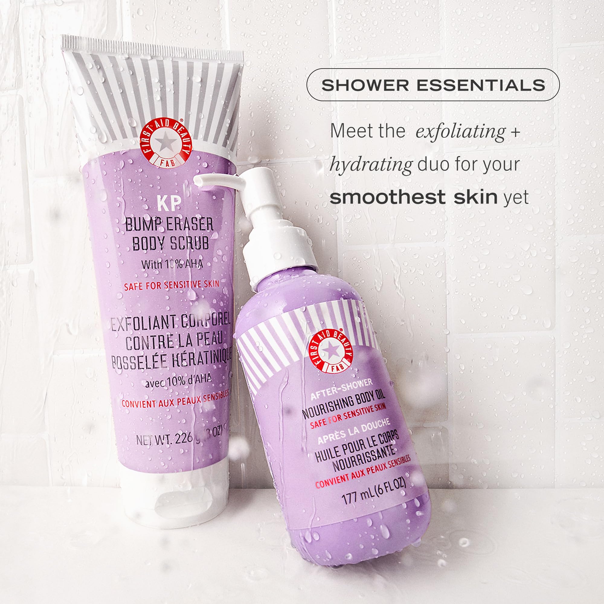 Application moment shows fast absorption and luxurious feel of First Aid Beauty