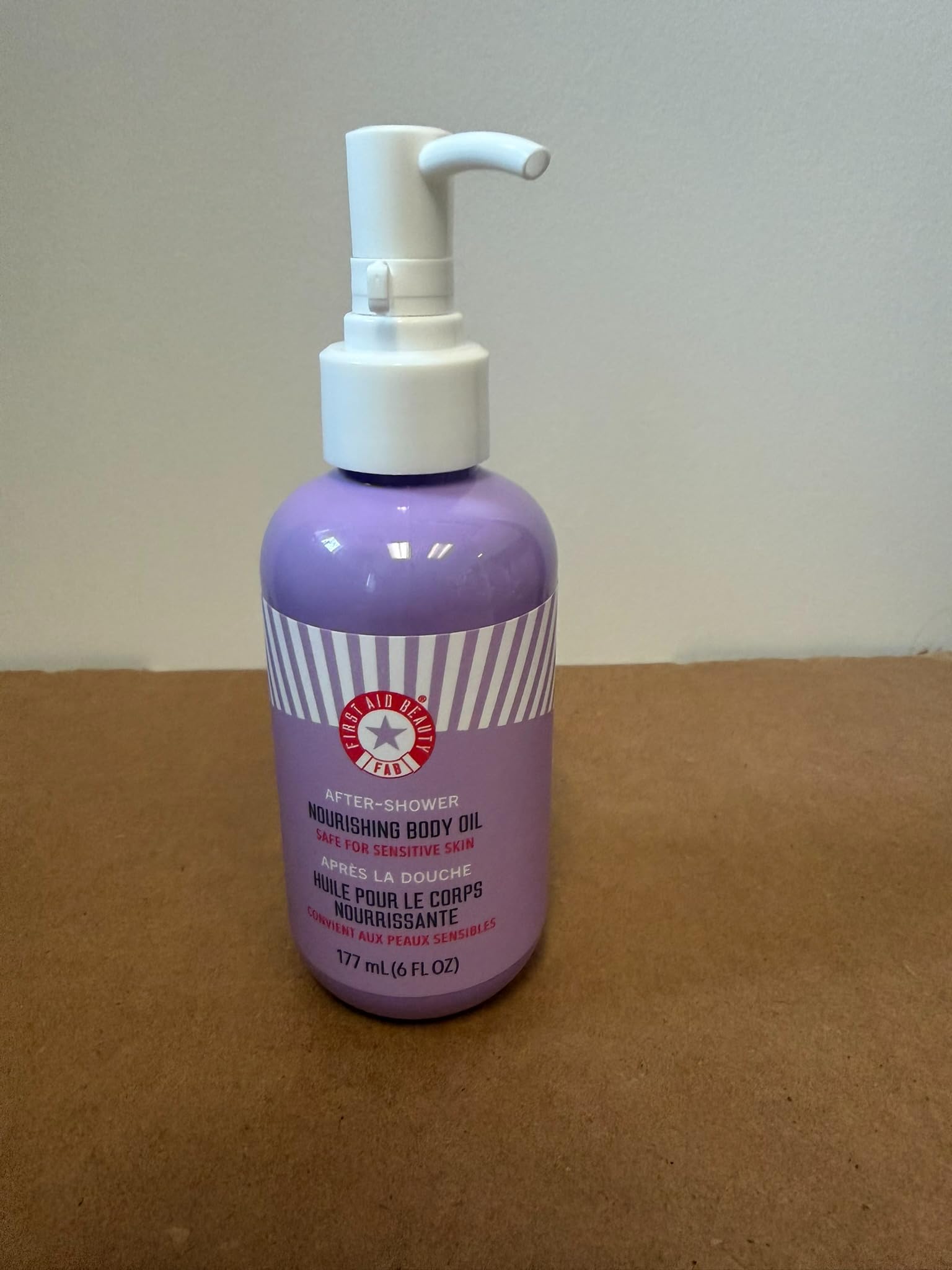 Soft glow on skin after applying First Aid Beauty oil