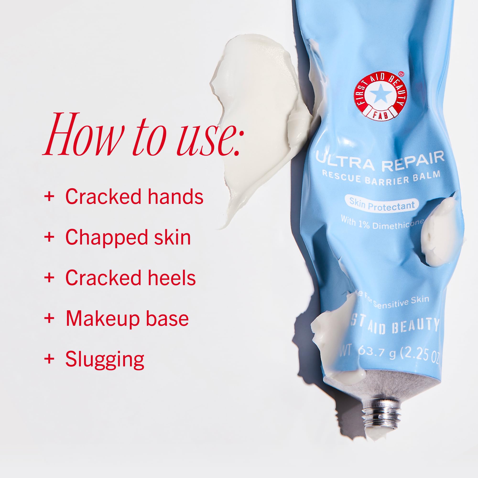 Step-by-step application on the face as part of a daily routine.