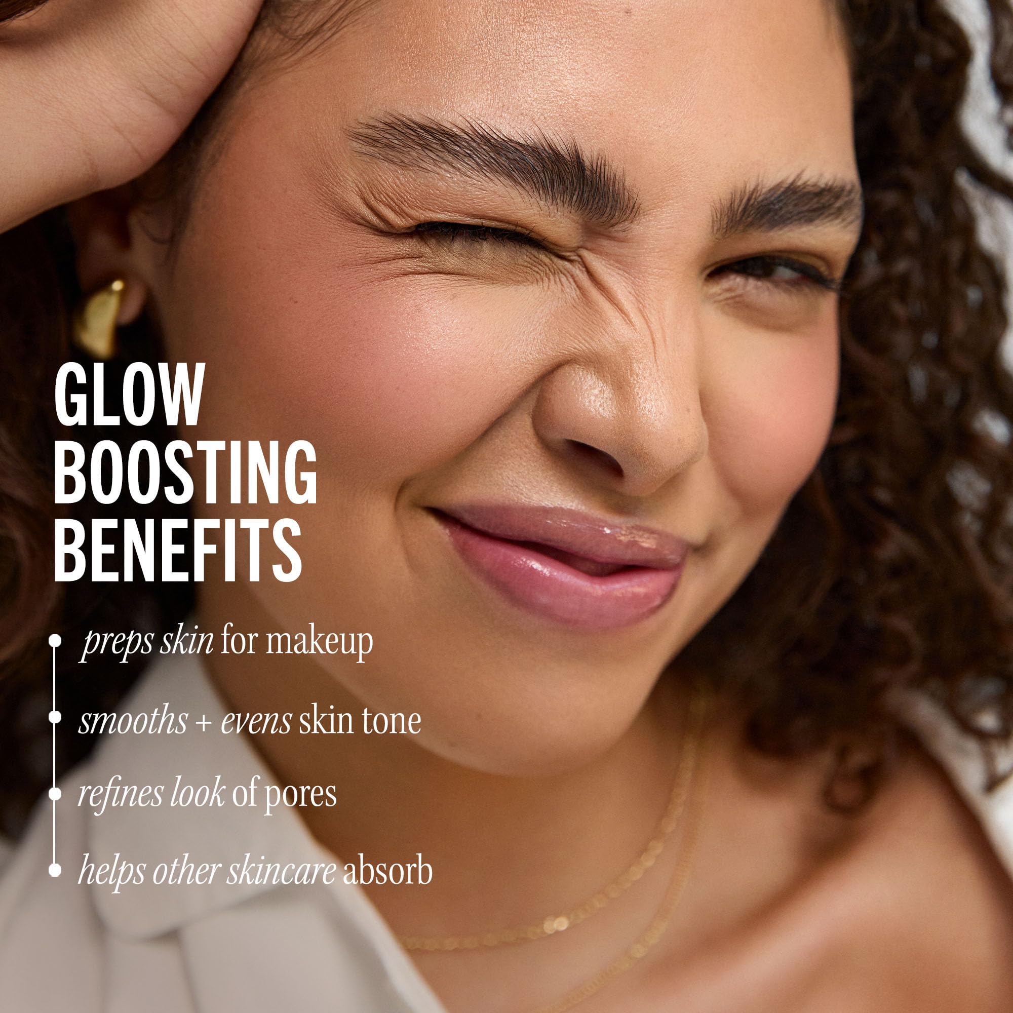 First Aid Beauty Facial Radiance Pads application on cheek demonstrates even tone preparation.
