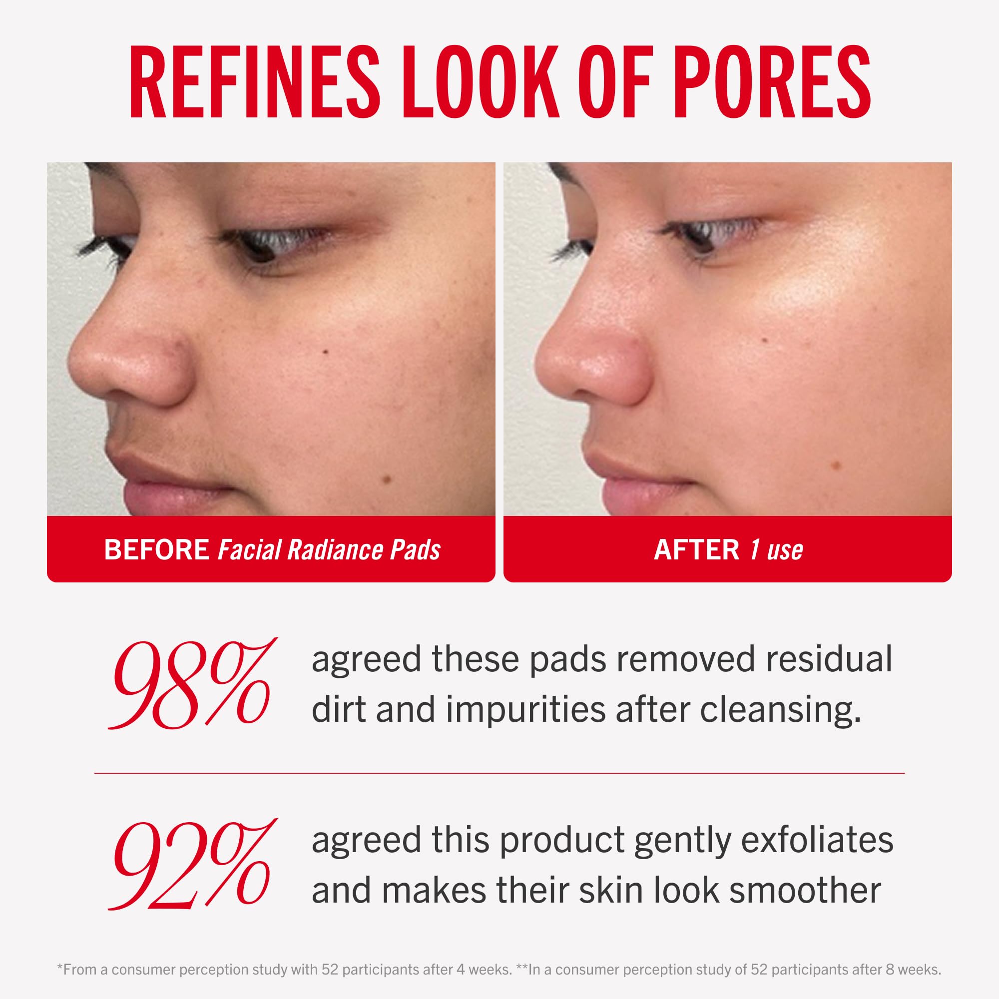 Eco-friendly compostable pads support a sustainable skincare routine.