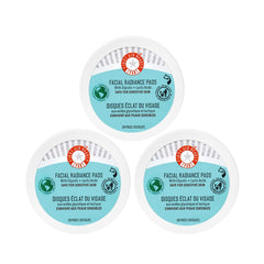First Aid Beauty facial radiance pads packaging highlights compostable, eco-friendly design.