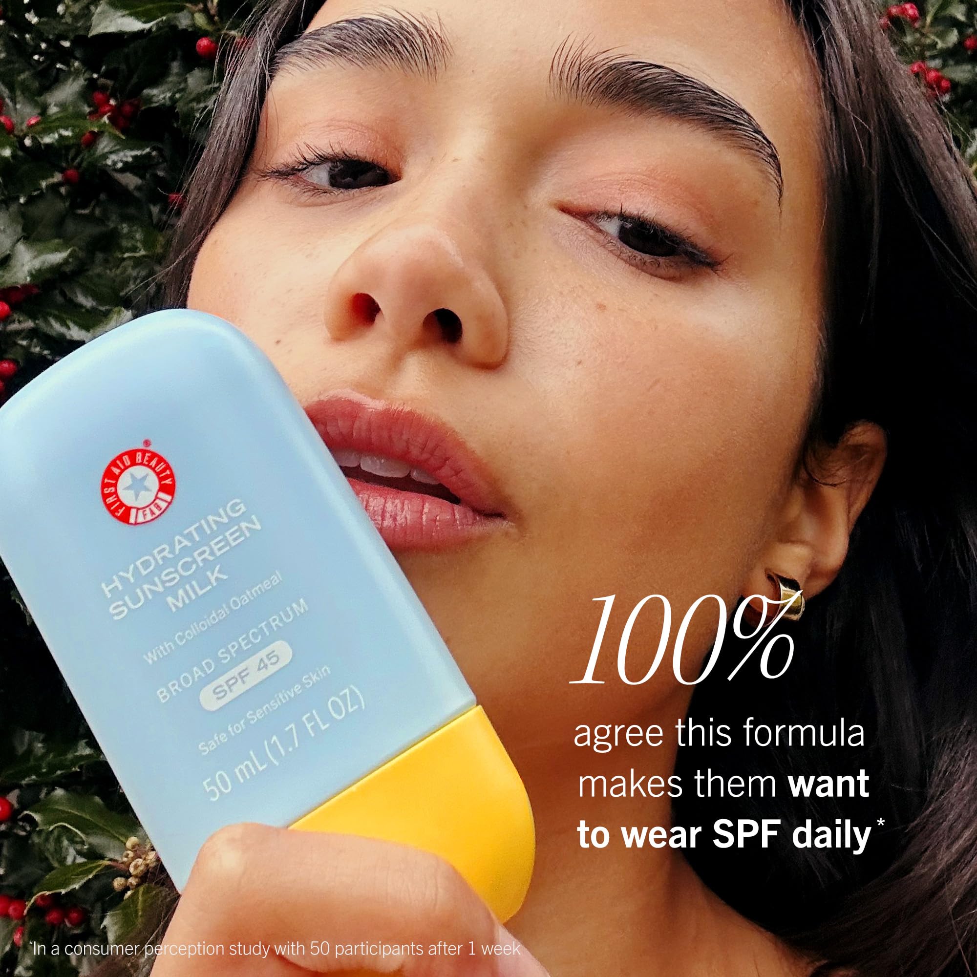 First Aid Beauty sensitive-skin friendly packaging close-up.