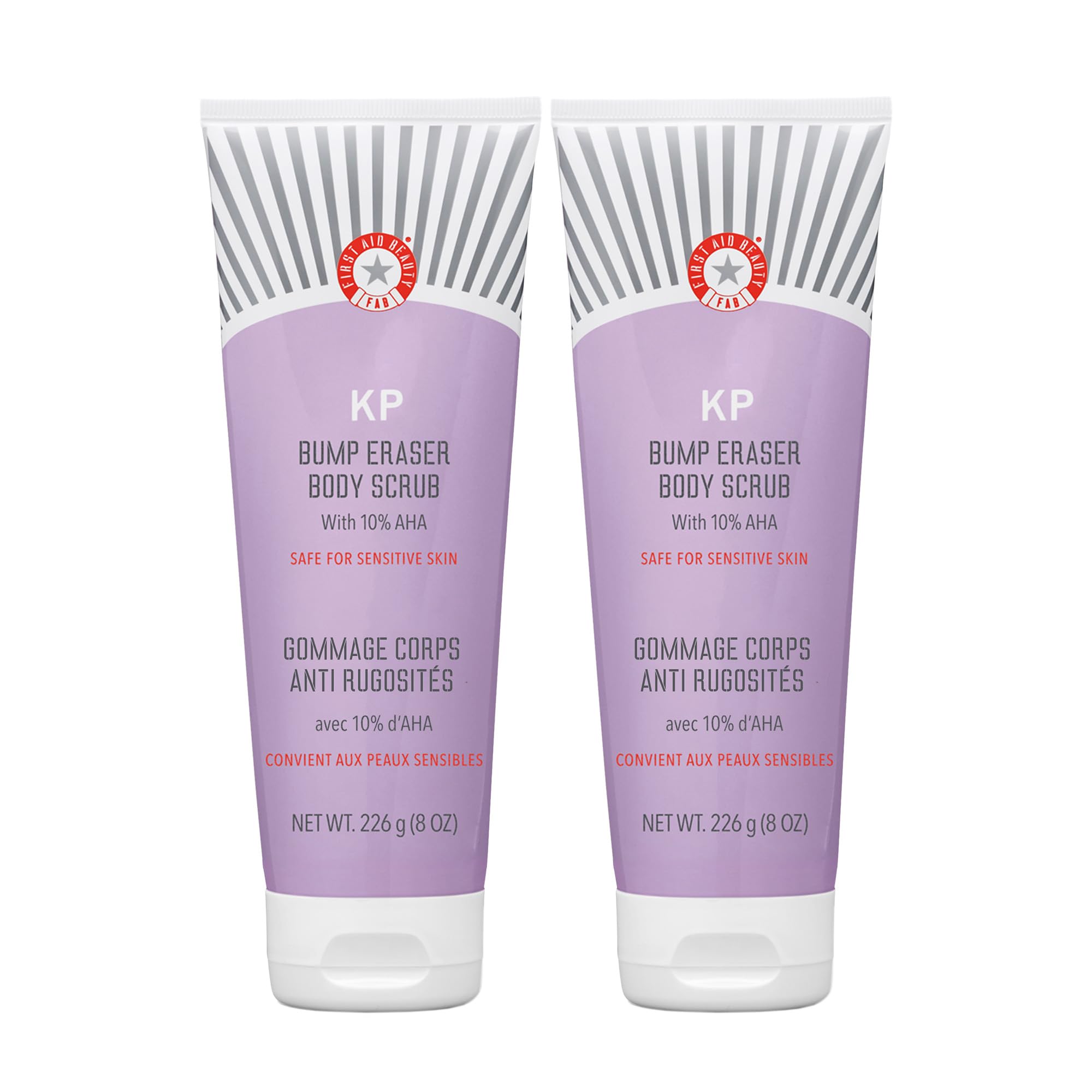 First Aid Beauty KP Bump Eraser bottle front showing two-pack option for smoother skin
