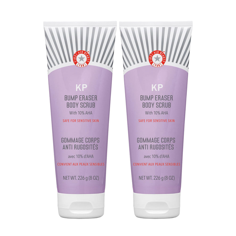 First Aid Beauty KP Bump Eraser bottle front showing two-pack option for smoother skin