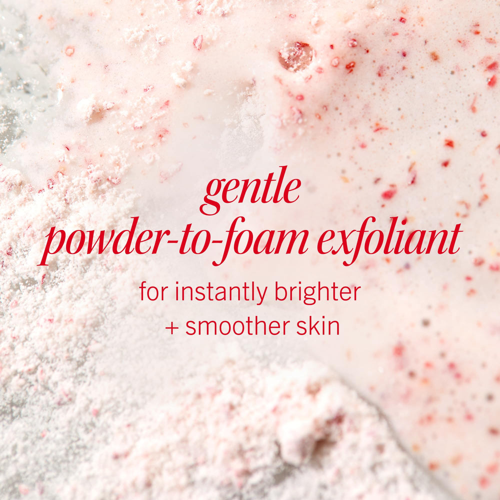 First Aid Beauty Micro Powder Exfoliant powder-to-foam activation with water.