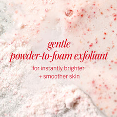 First Aid Beauty Micro Powder Exfoliant powder-to-foam activation with water.
