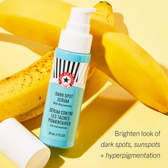 First Aid Beauty niacinamide serum dispensing pump close-up for easy application.