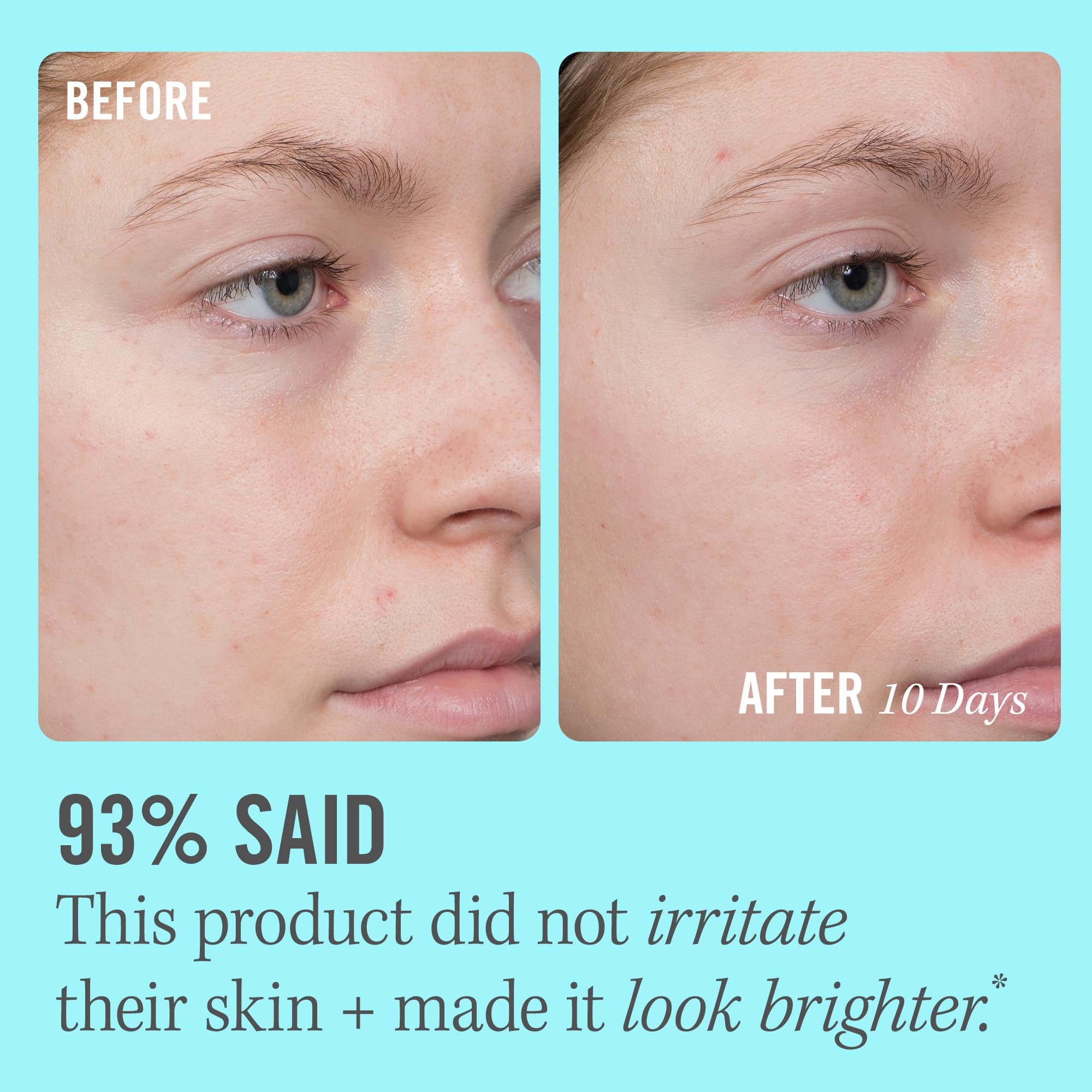 First Aid Beauty radiant skin close-up showing glow and even tone