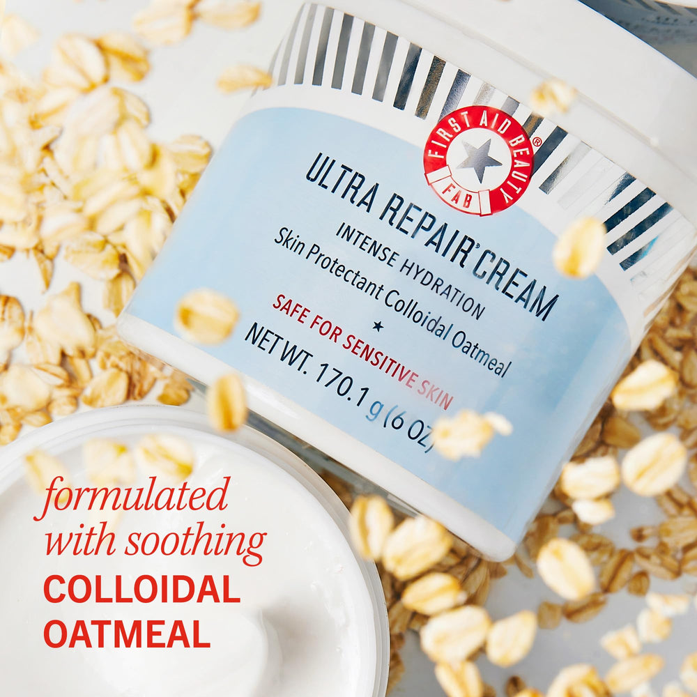 First Aid Beauty Ultra Repair Cream two pack indicates extended use.