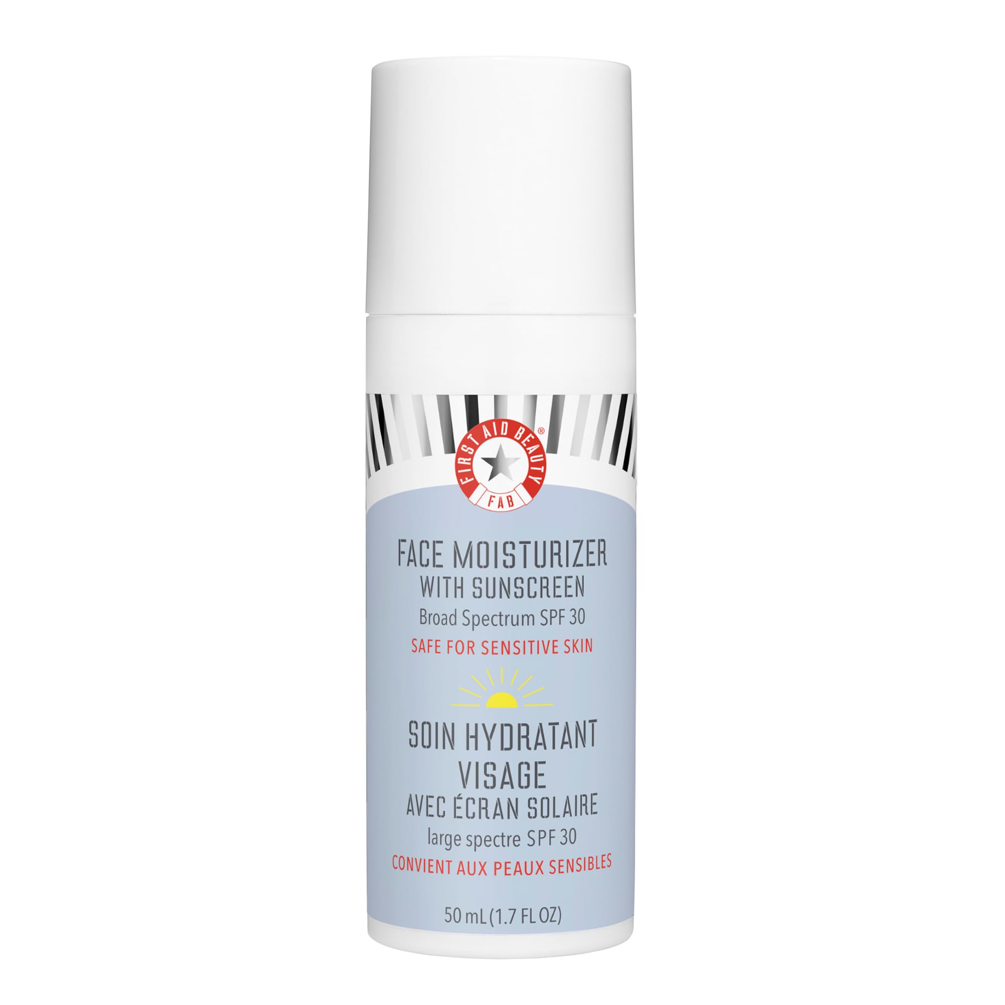 First Aid Beauty Ultra Repair SPF 30 bottle front view for daily hydration