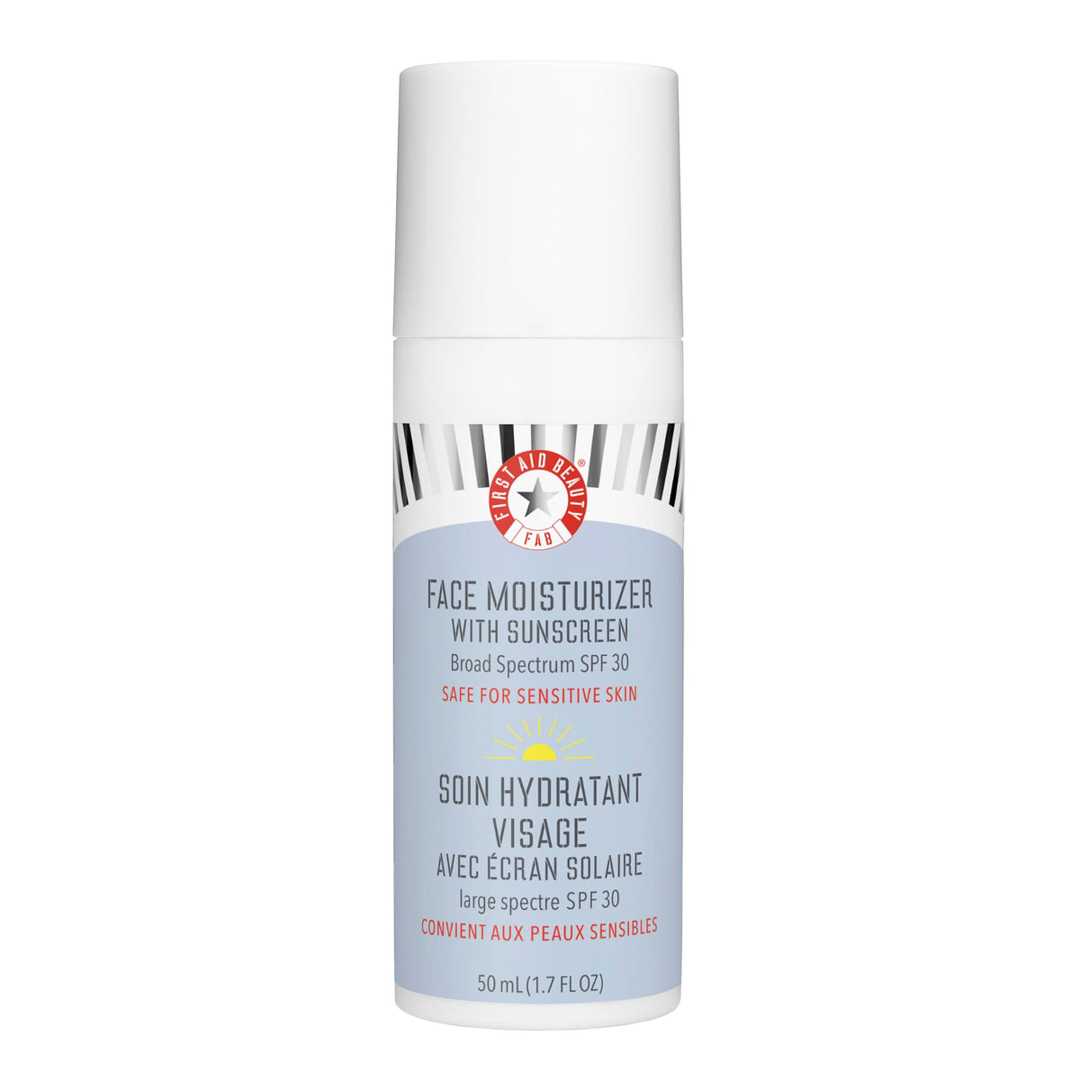 First Aid Beauty Ultra Repair SPF 30 bottle front view for daily hydration