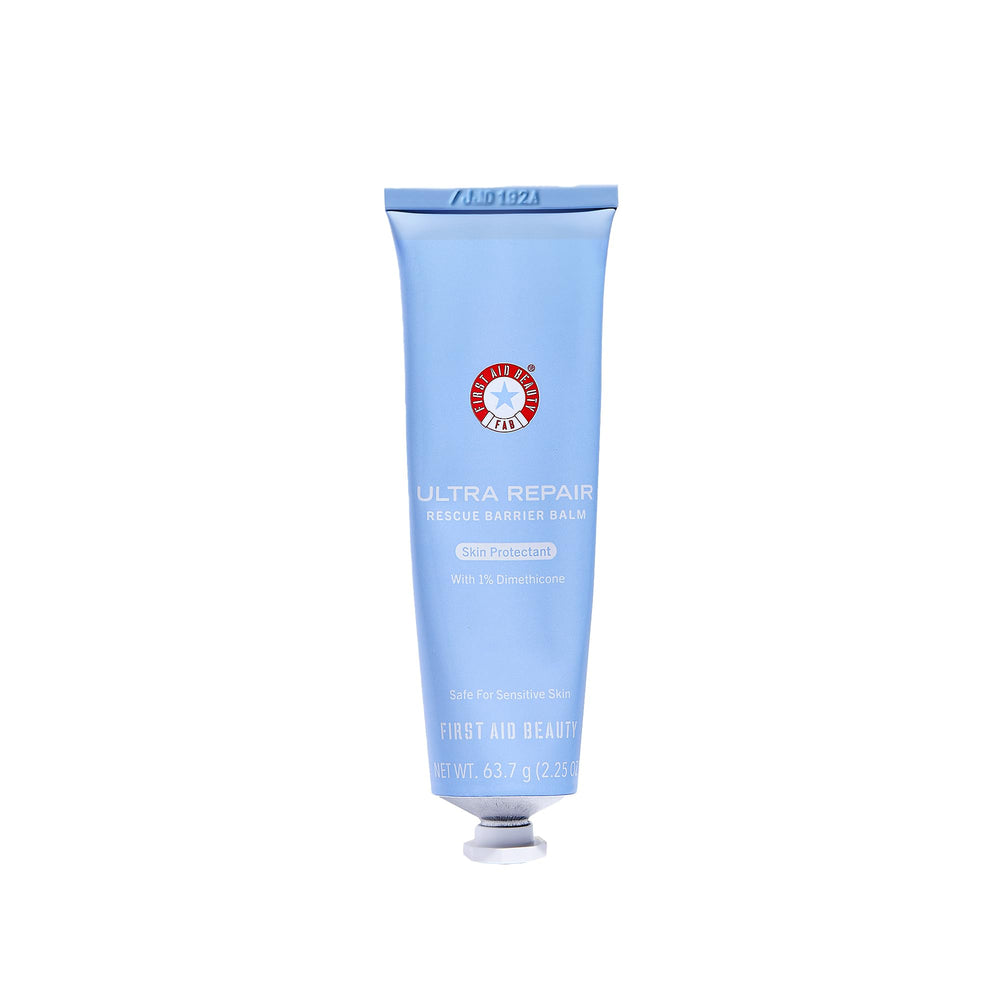 First Aid Beauty Ultra Repair Rescue Barrier Balm jar for deep hydration and barrier support.