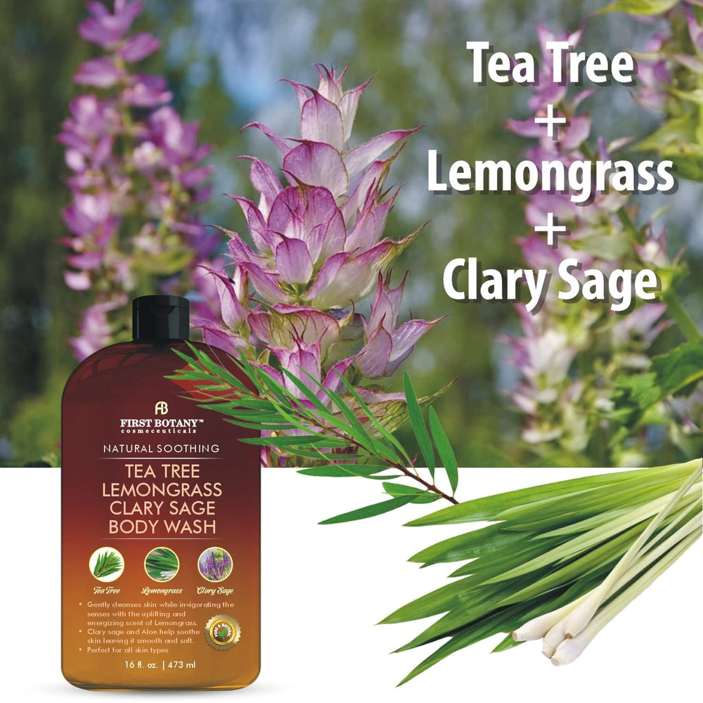 First Botany All Natural Body Wash gym bag friendly bottle for active days.