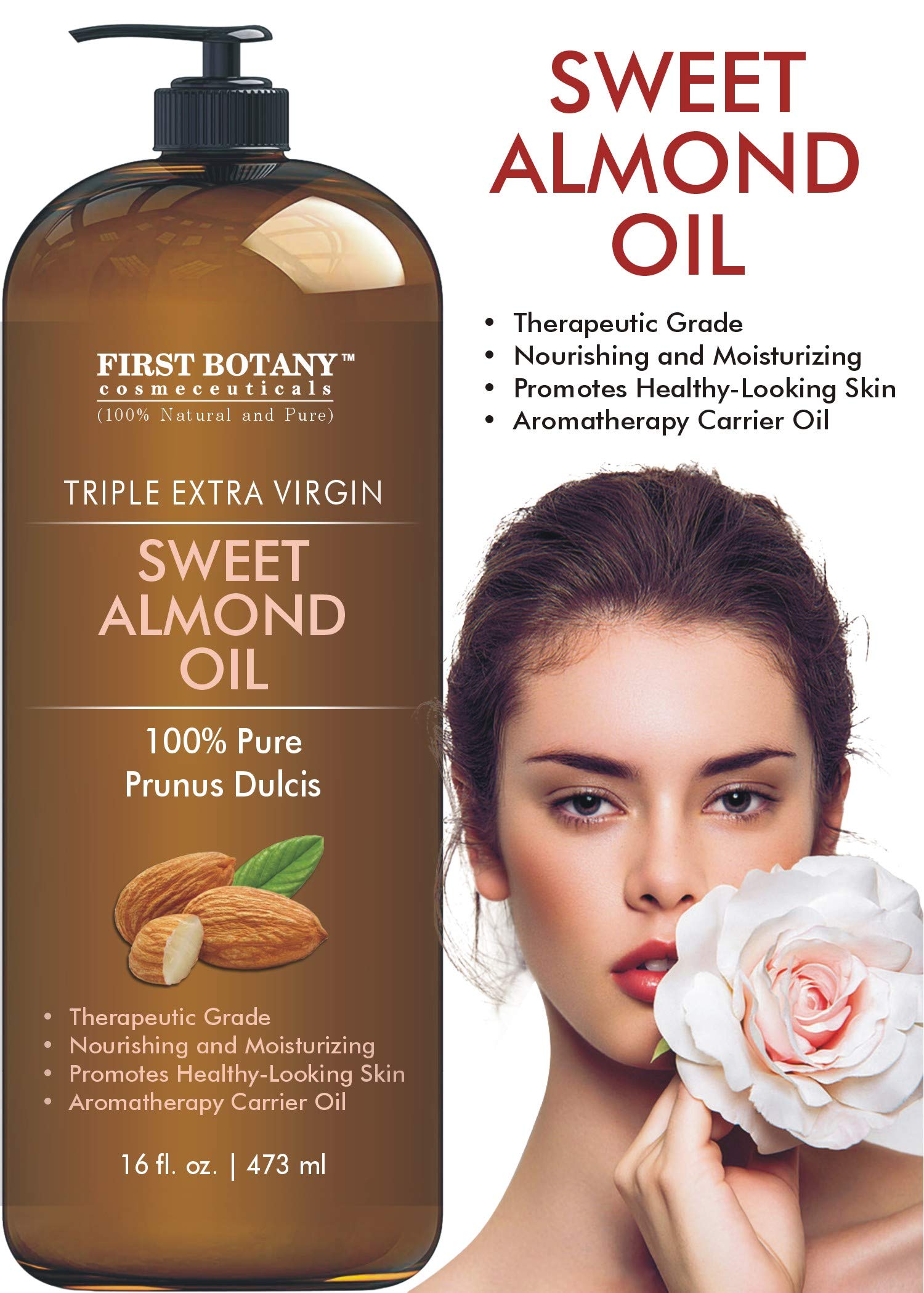 First Botany Almond Oil boosts beauty routine with natural makeup removal.