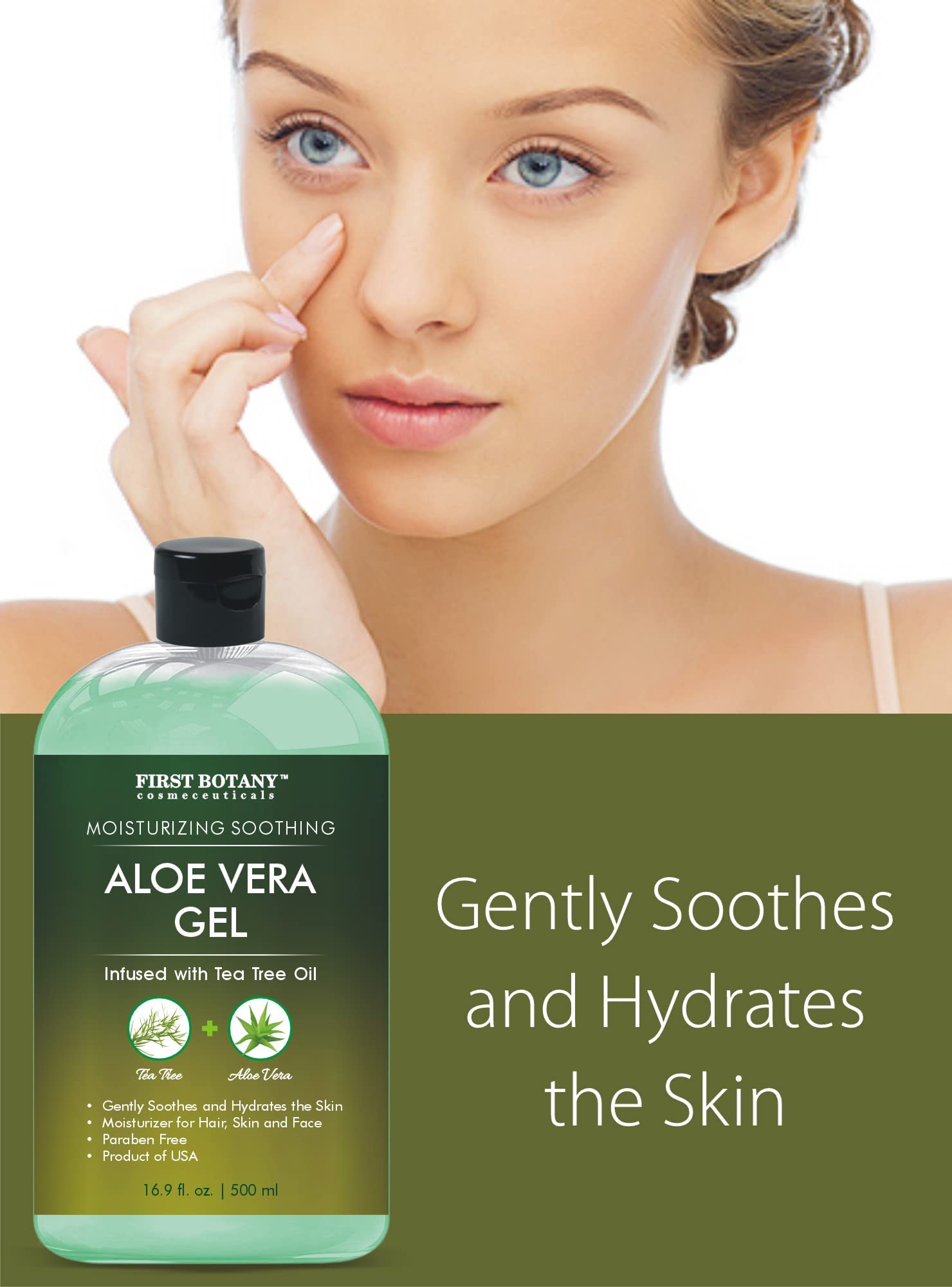 First Botany Aloe Gel hand application hints at quick relief and soothing hydration