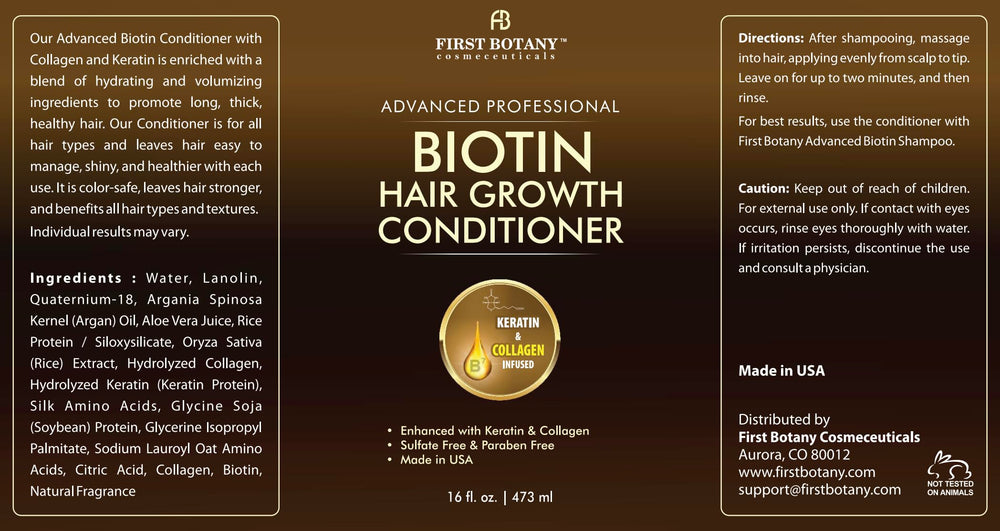 First Botany 16 oz shampoo and conditioner bundle image.