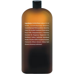First Botany Castor Oil Shampoo ingredients panel emphasizes castor oil plus botanical extracts