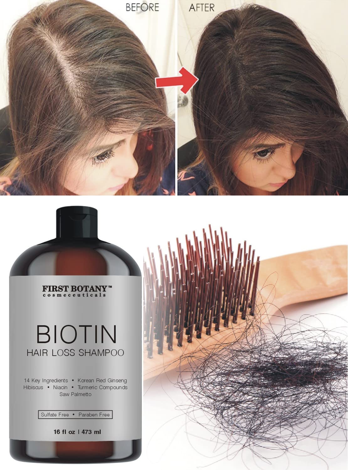 First Botany Cosmeceuticals packaging highlights sulfate-free formula