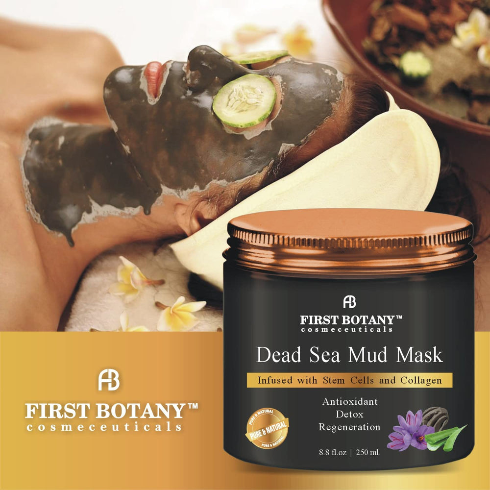 After rinse, First Botany Mud Mask leaves a natural glow on skin.
