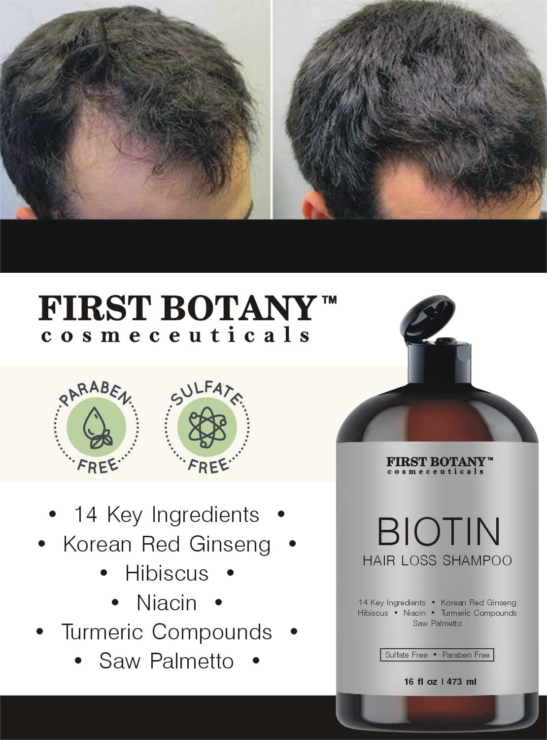 First Botany detoxifying hair shampoo texture close-up for a refreshing cleanse