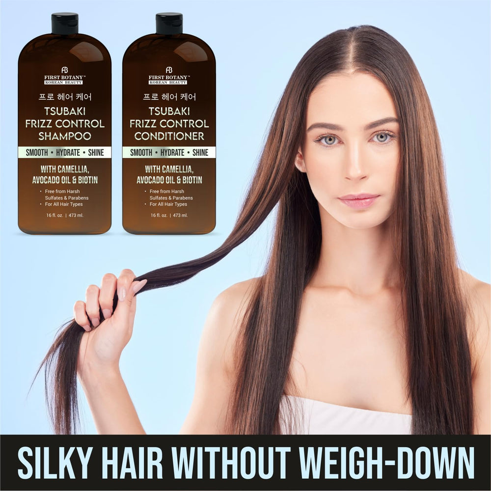 First Botany Frizz Control Set box showcases at-home salon care
