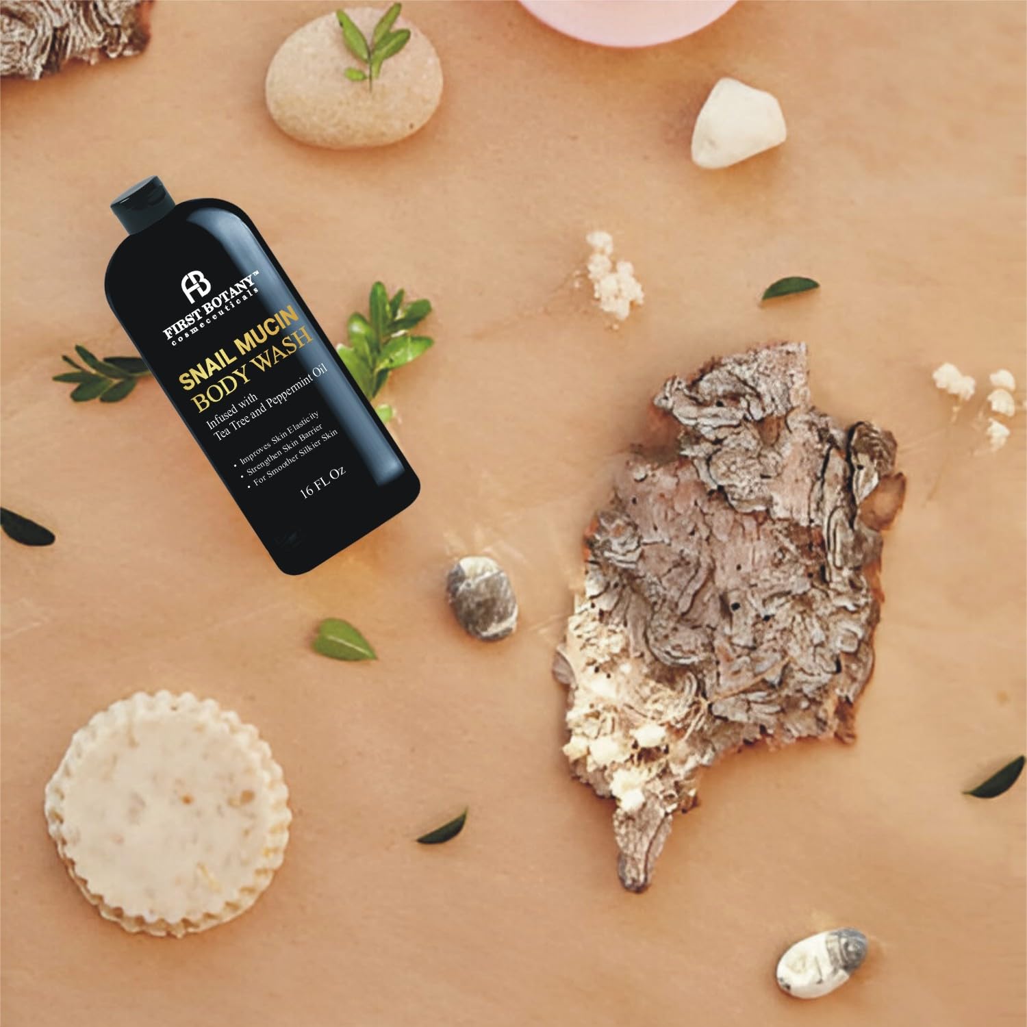 First Botany natural oil blend bottle highlights rich moisture