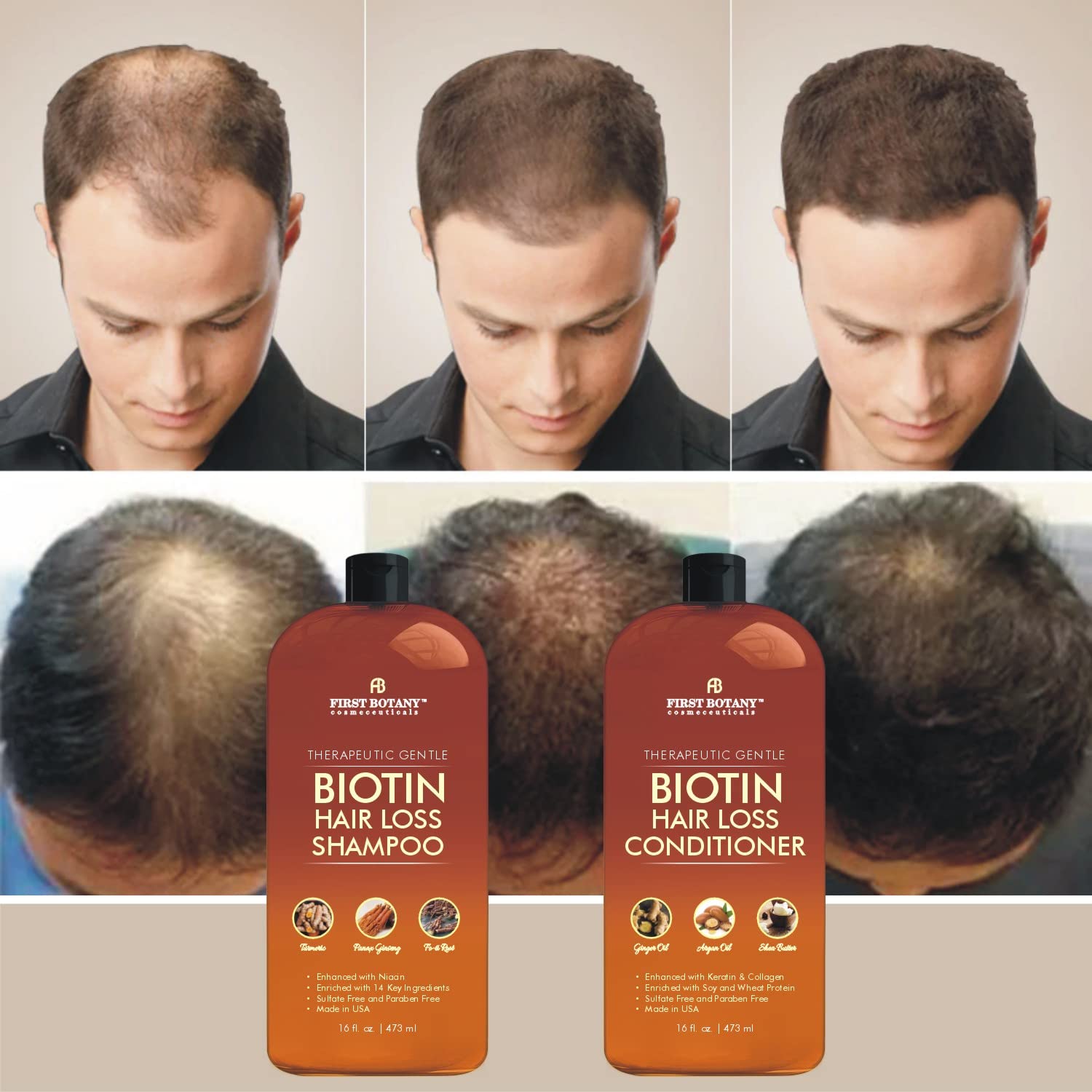 First Botany Natural Sulfate-Free Formula label emphasizes gentle cleansing.