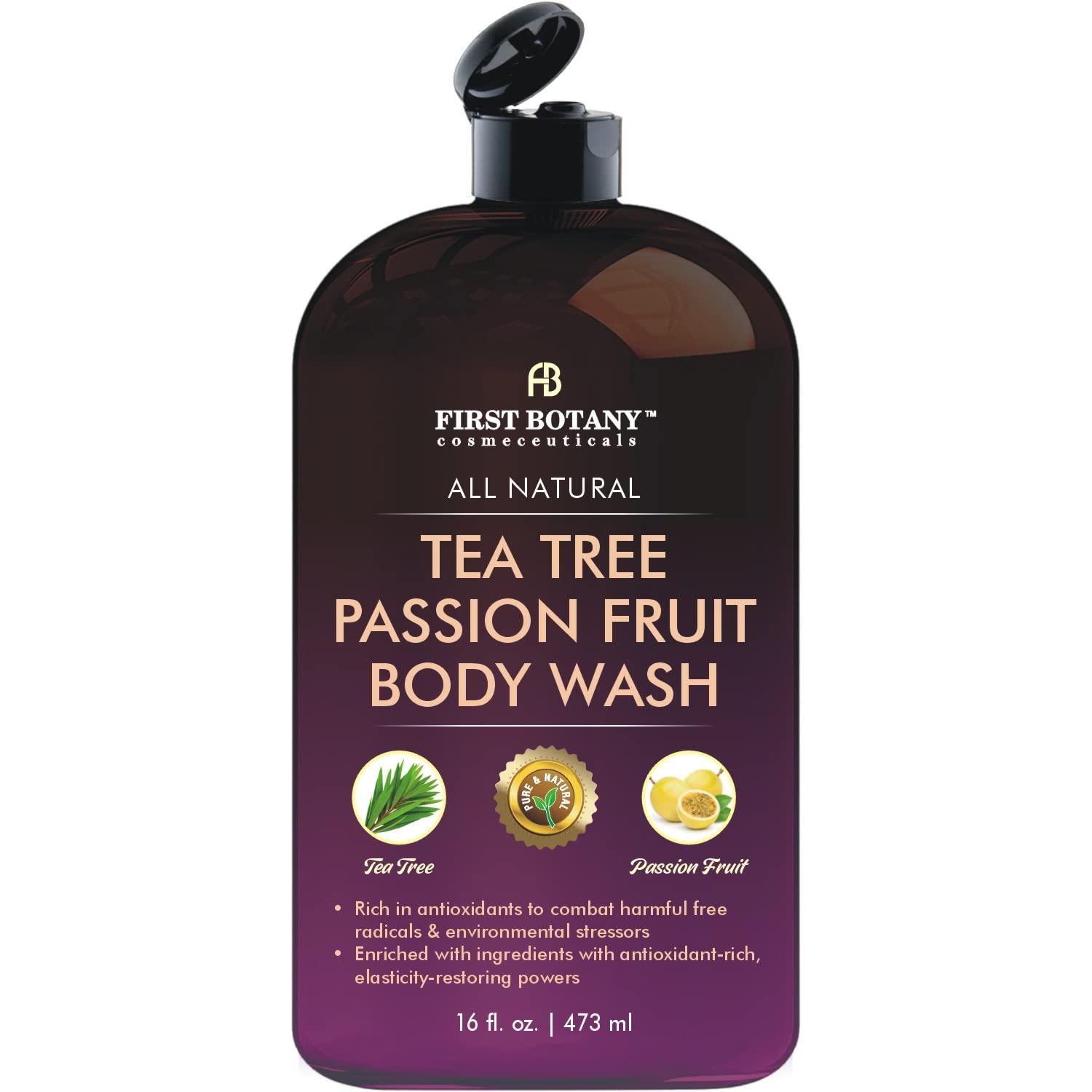 First Botany Passion Fruit Body Wash bottle for daily cleansing and refreshing fragrance.