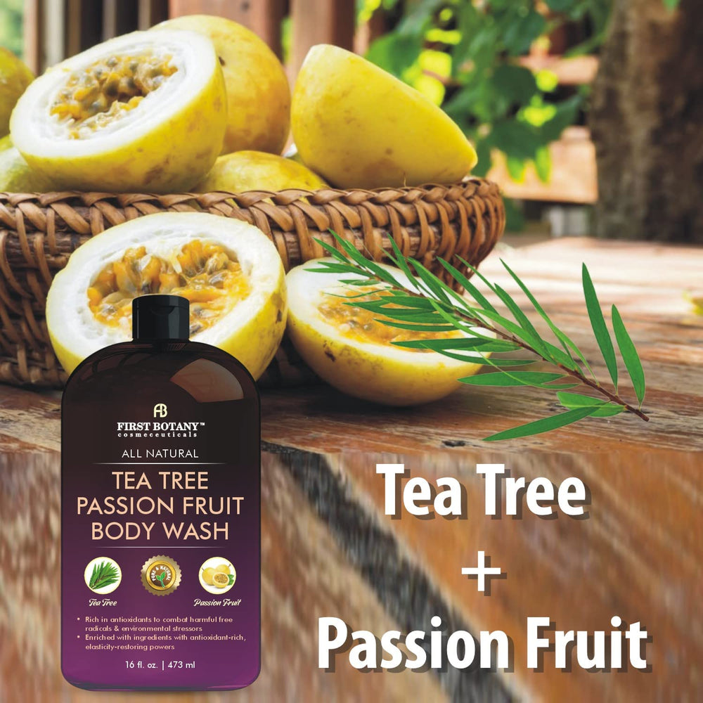 Moisturizing texture of First Botany Passion Fruit Body Wash on skin.