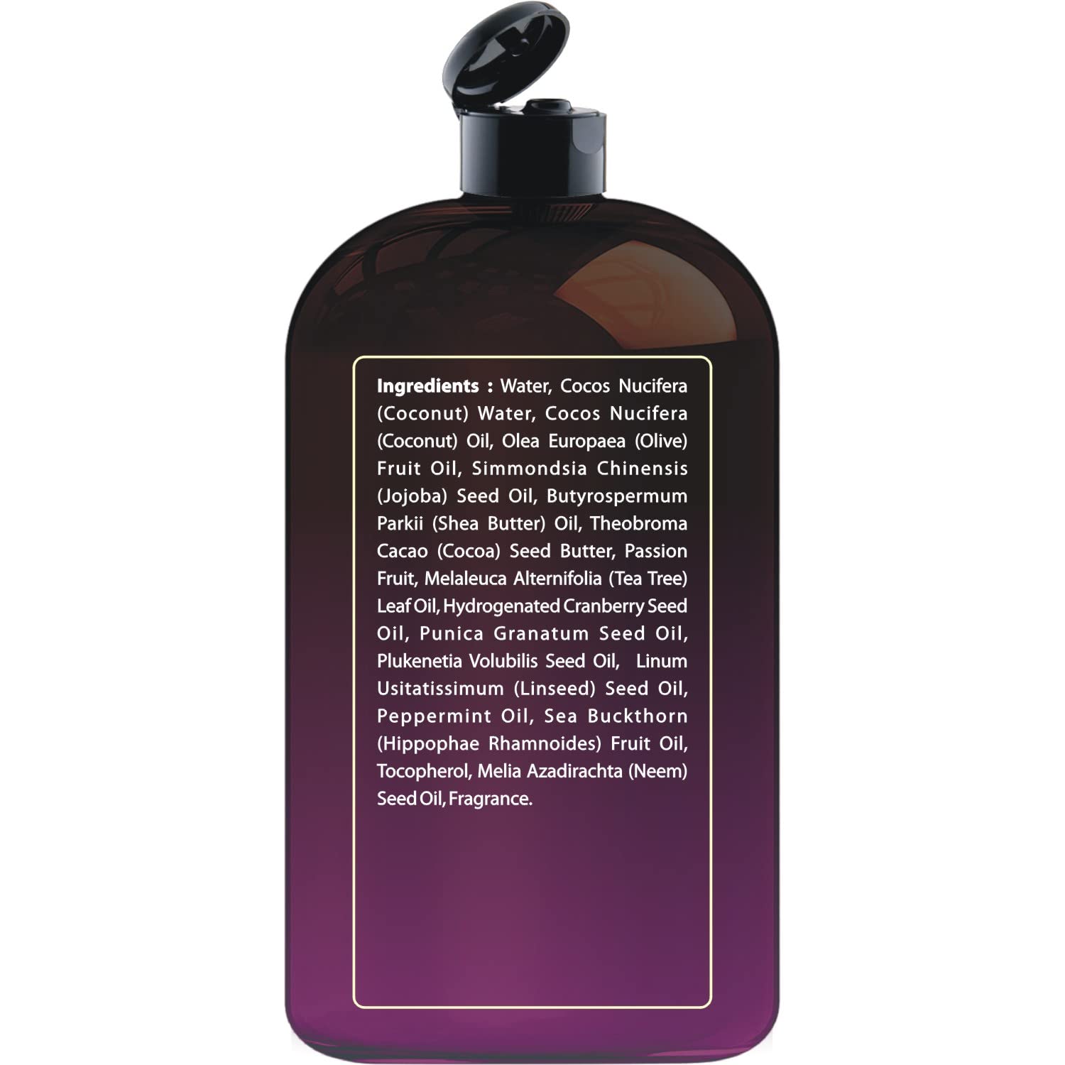 First Botany Passion Fruit Body Wash being poured for easy dispensing.