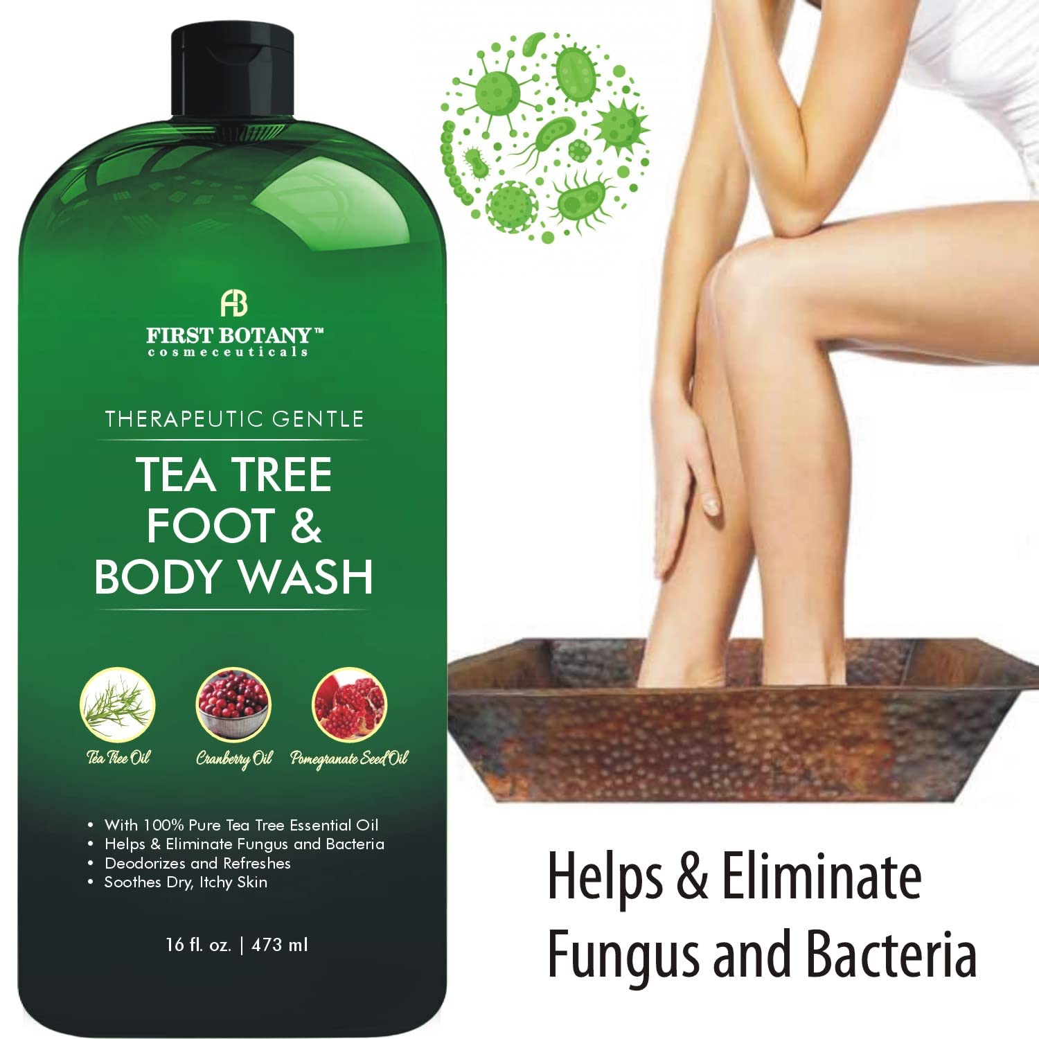 First Botany Plant-Based Moisturizer Shower Gel nourishes and soothes skin