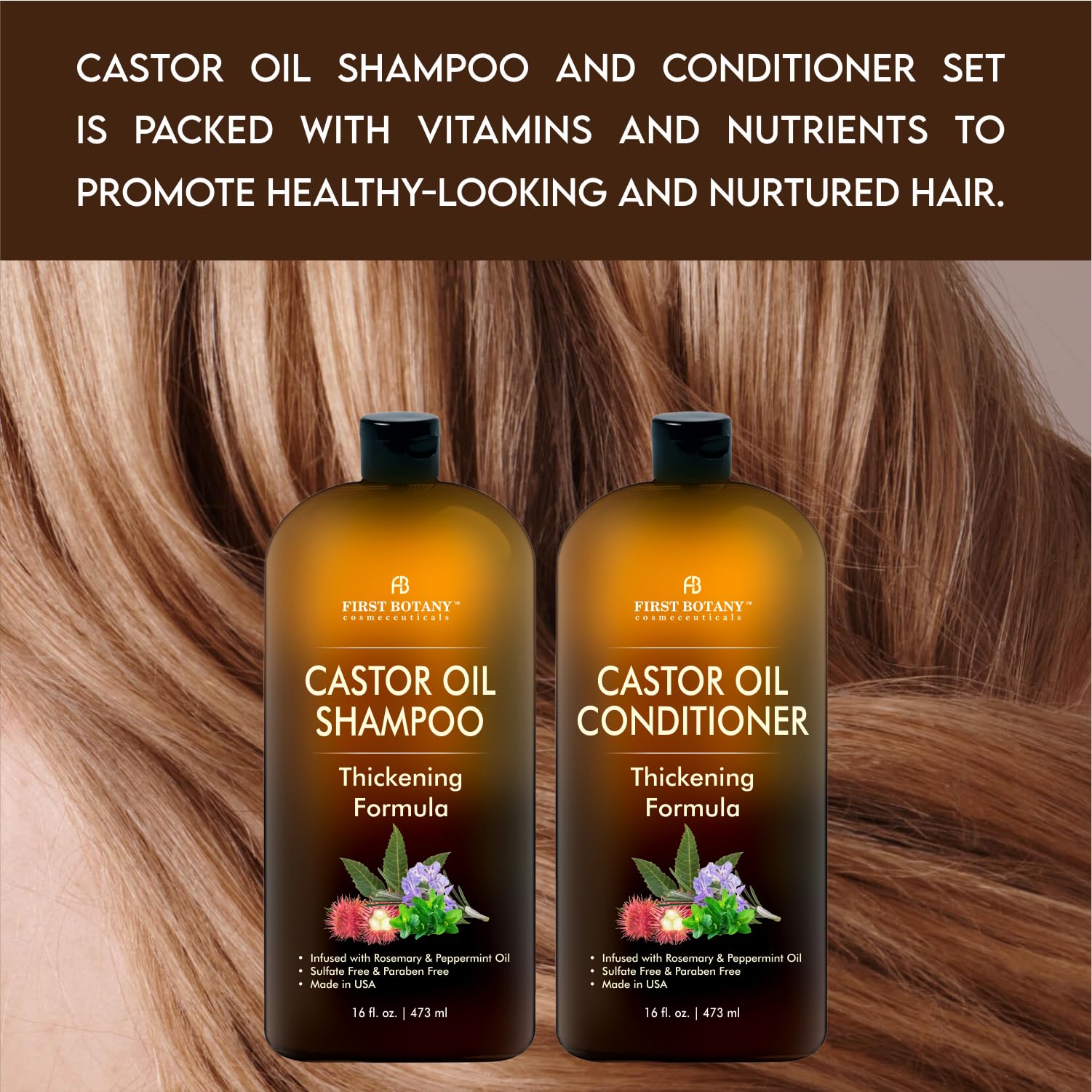 First Botany vitamin-enriched conditioner cream image suggesting detangling and shine.
