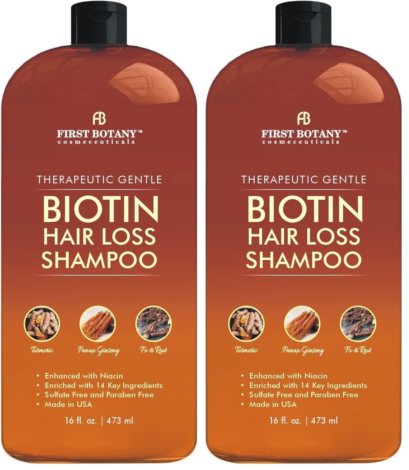 First Botany shampoo bottle demonstrating a gentle daily cleanse for healthy hair.