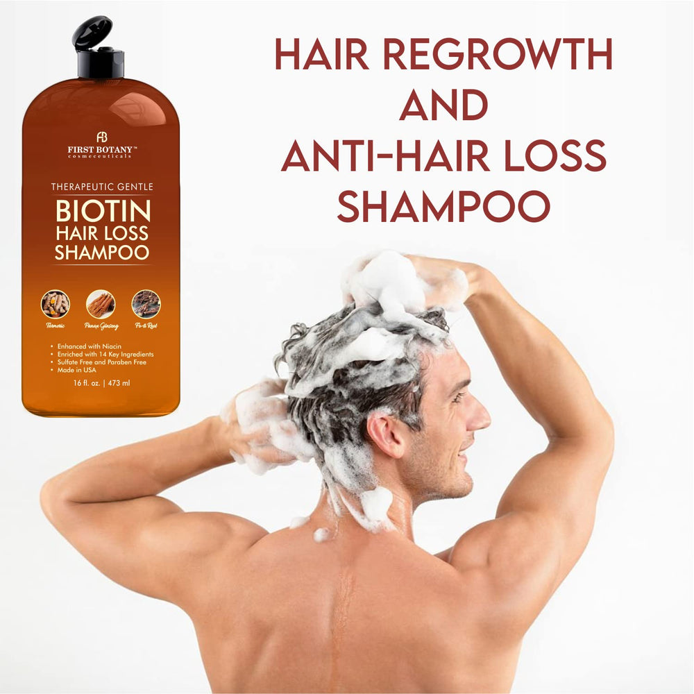 Shampoo First Rinse First Botany Anti Hair Loss Shampoo with DHT Blockers – 16 oz (Pack of ...