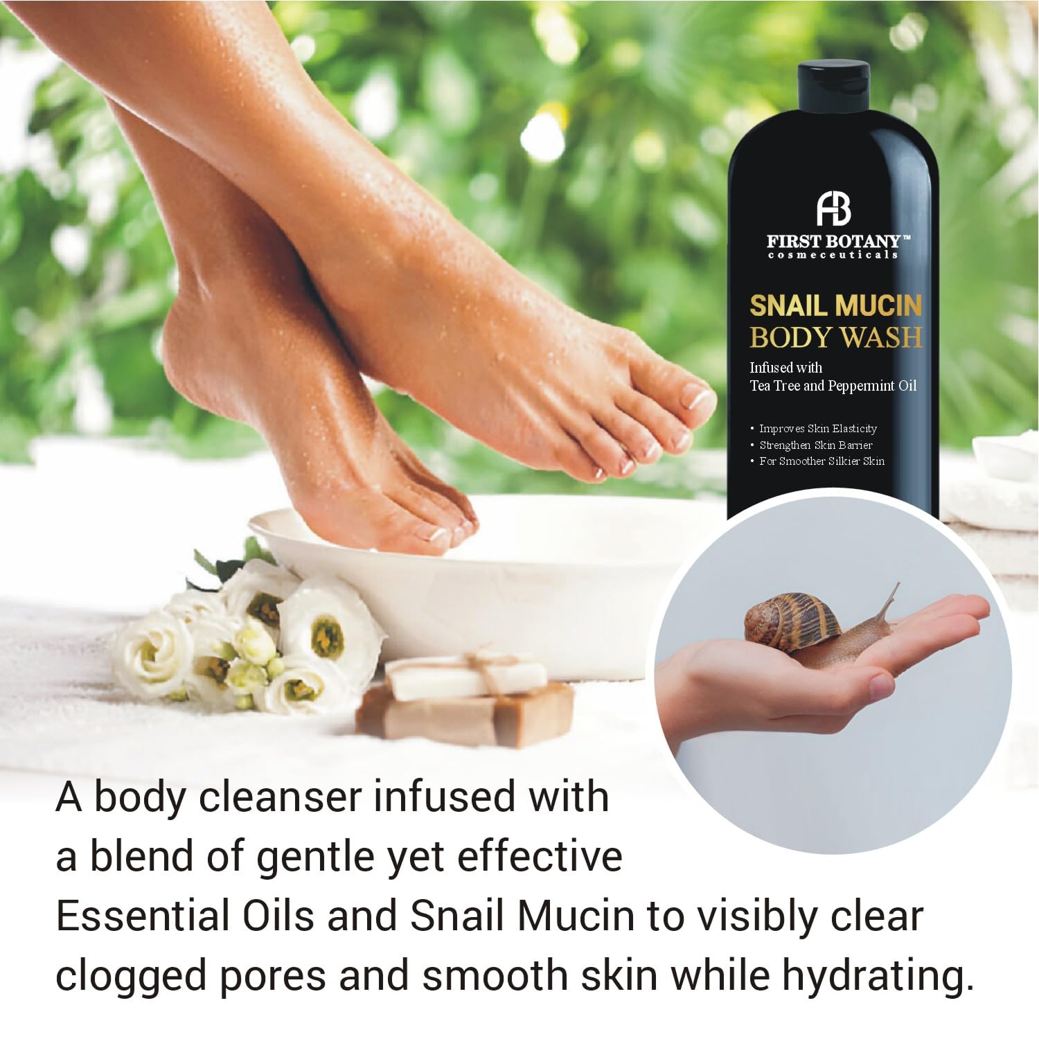 First Botany spa-like shower foam creates a refreshing routine