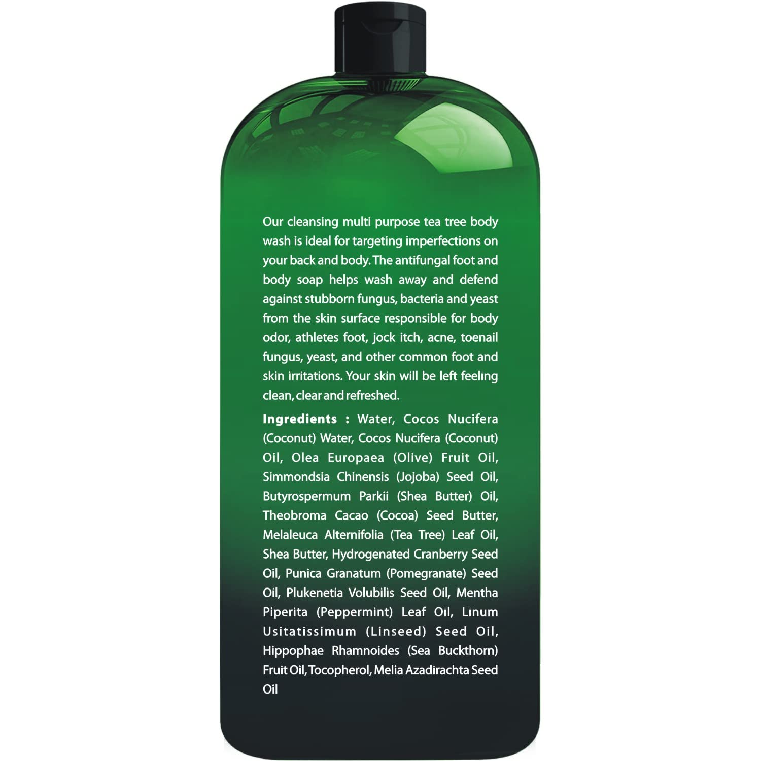 First Botany Tea Tree Body Wash lather close-up showing deep cleansing