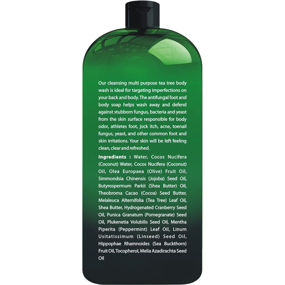 First Botany Tea Tree Body Wash lather close-up showing deep cleansing