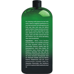First Botany Tea Tree Body Wash lather close-up showing deep cleansing