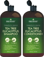 First Botany Tea Tree Eucalyptus Shampoo bottle for a refreshing scalp cleanse
