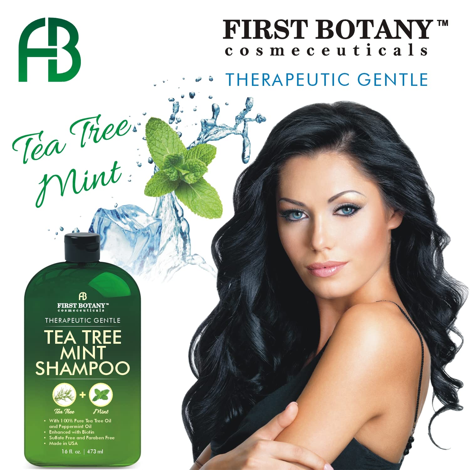 First Botany Tea Tree Oil Shampoo panthenol ingredient emphasizes moisture and conditioning.