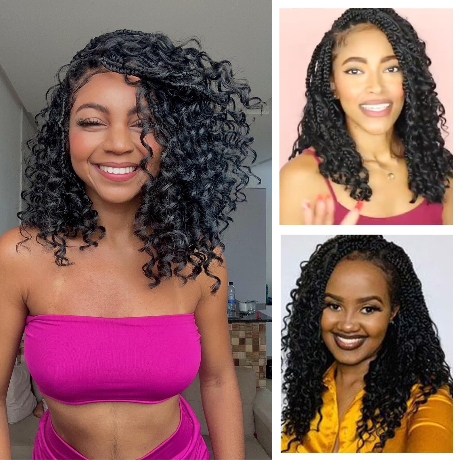 FIRSTCYH HAIR prelooped crochet hair enables quick installation and smooth style.