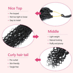 FIRSTCYH HAIR soft synthetic fibers blend naturally for a smooth finish