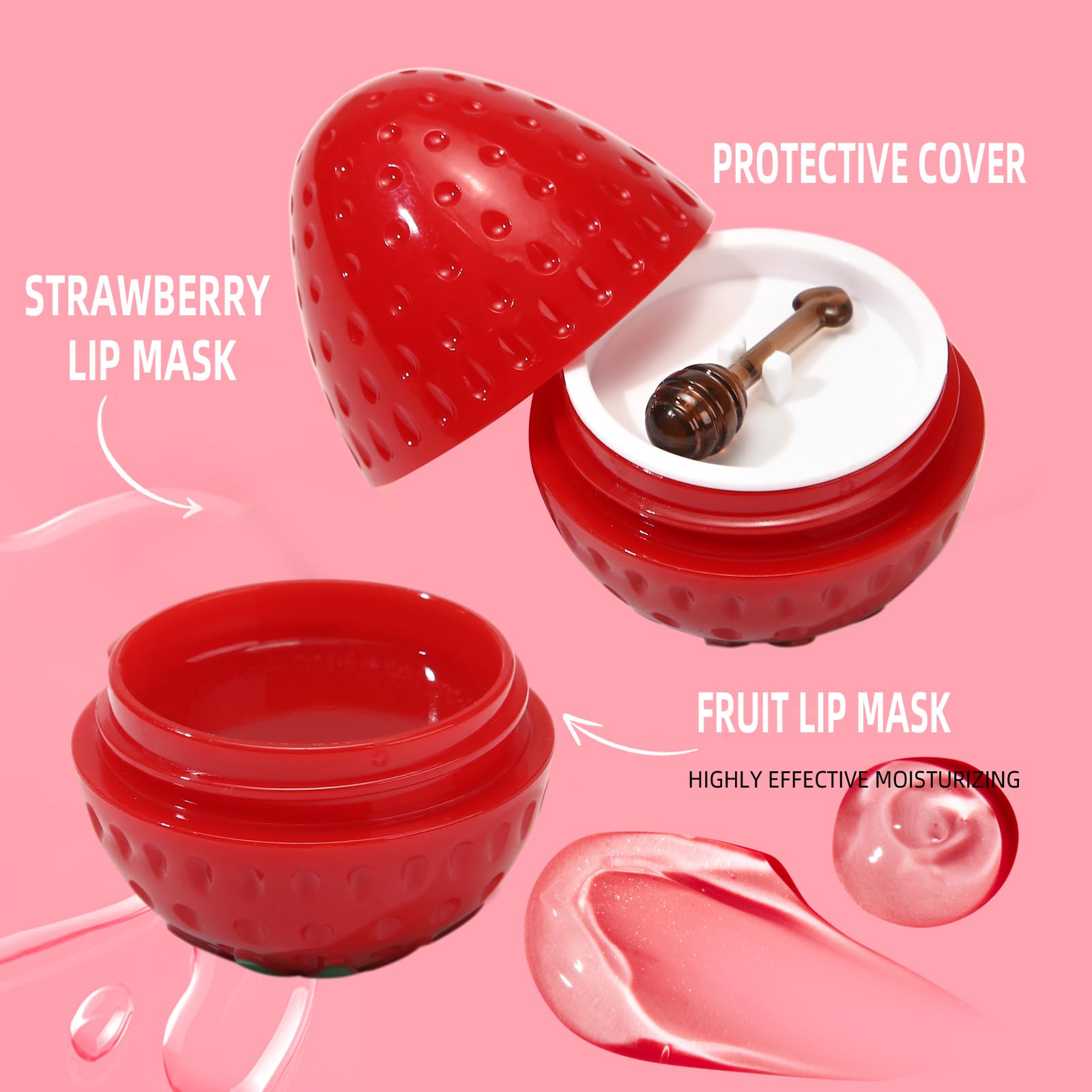 Firstfly Bee Lip Mask Apple Pot offers lasting moisture for daily care