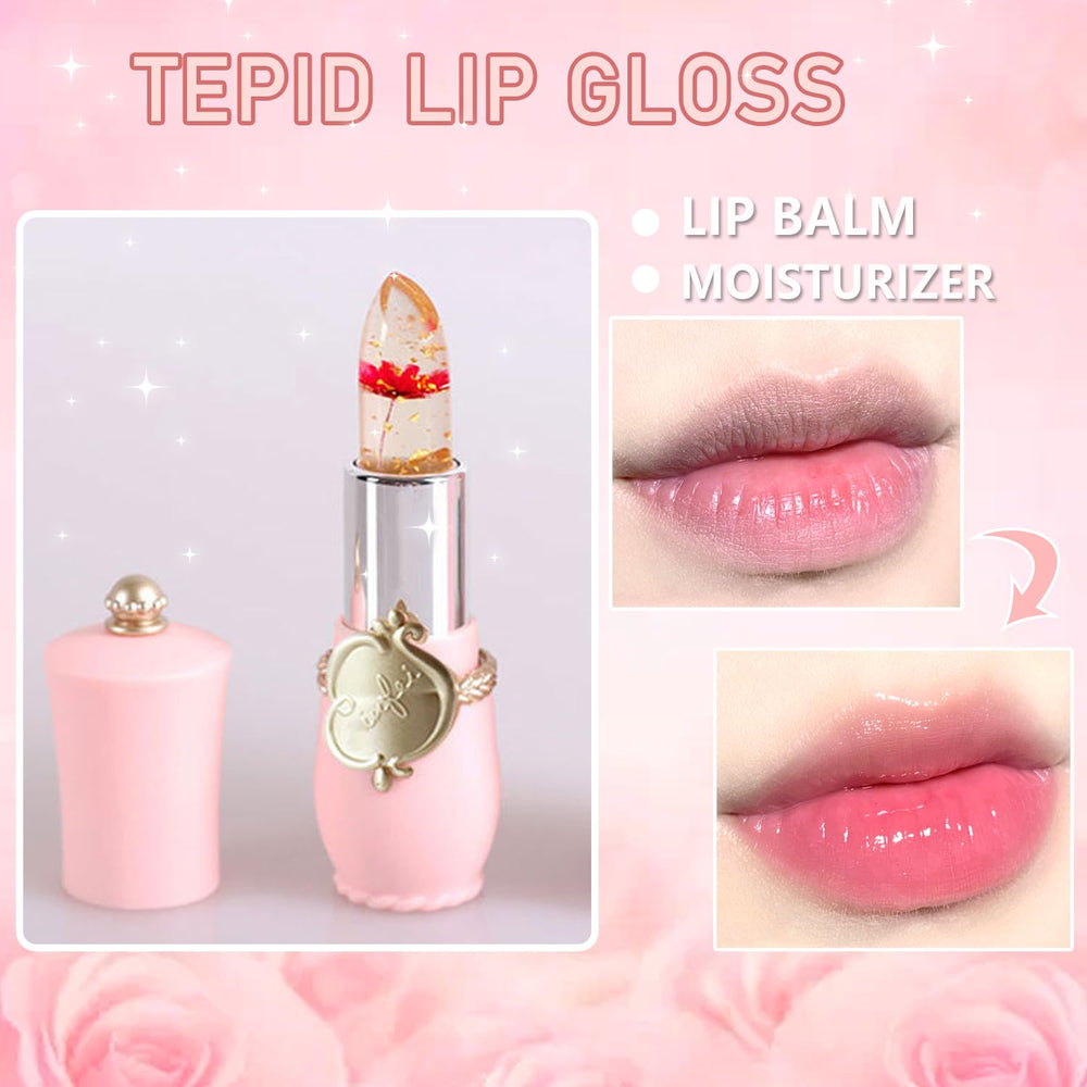Firstfly pink shade lip color enhances natural tone while hydrating.